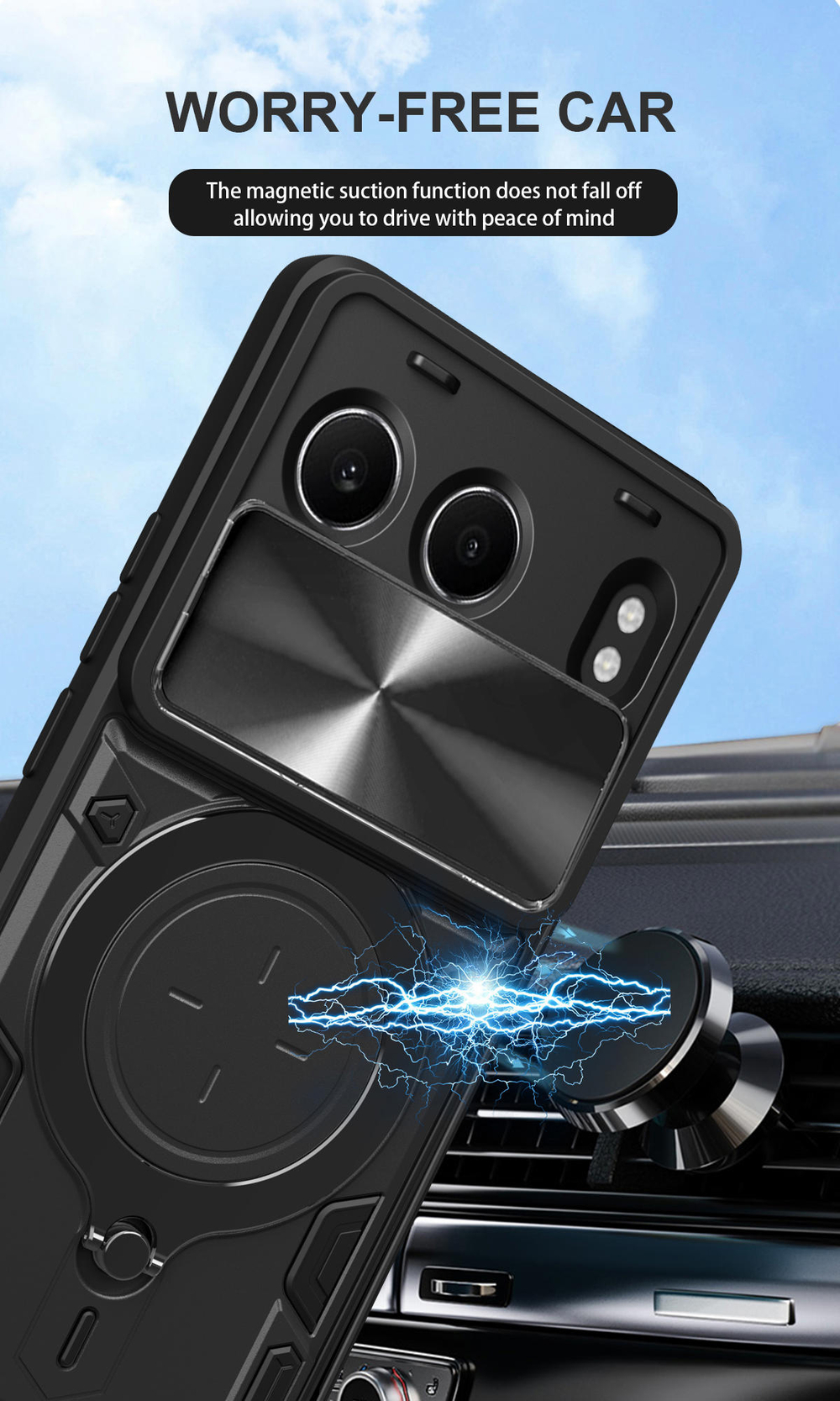 Чехол с кольцом Big Ring Case для OnePlus Nord 4 5G