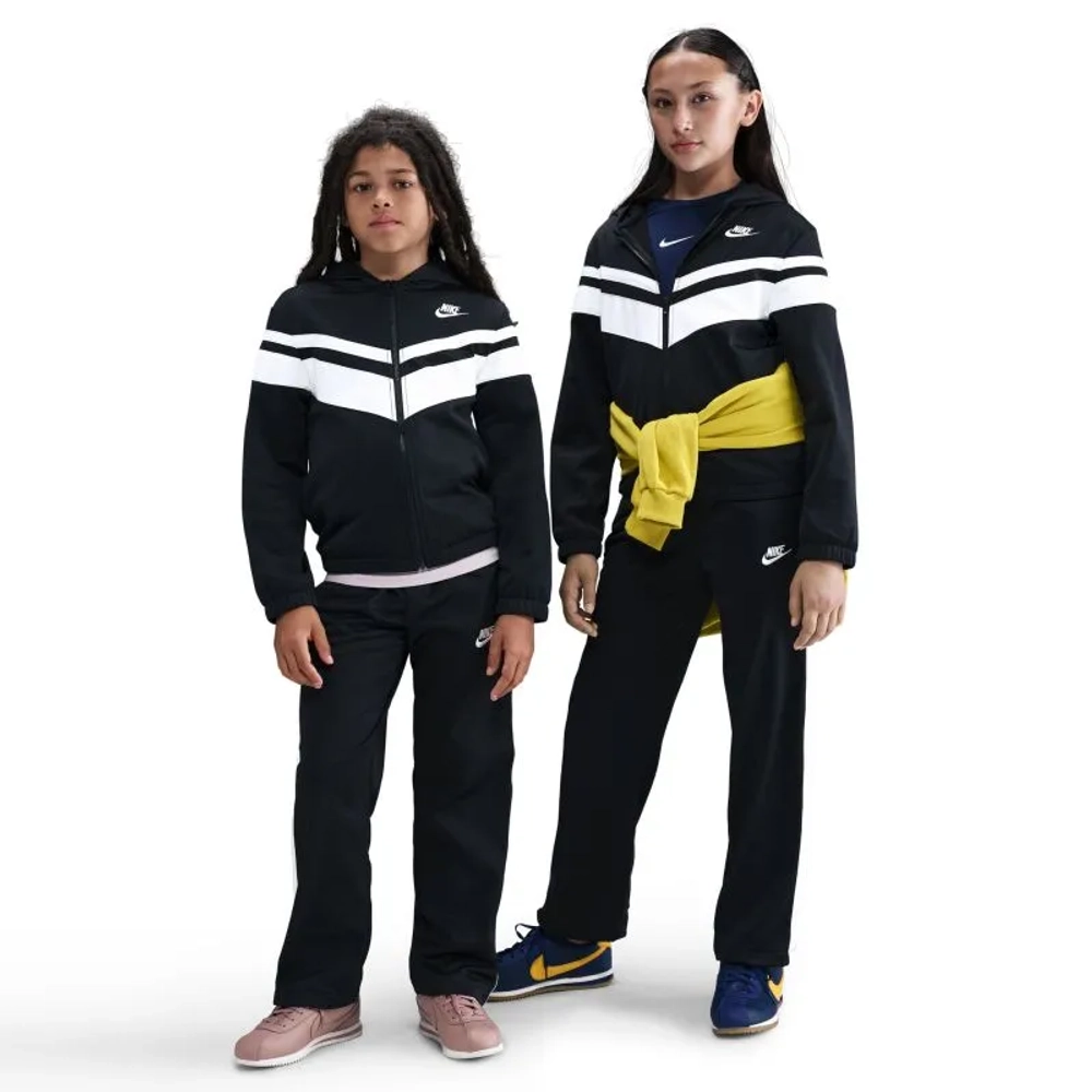 Boys' Спортивный костюм Nike Kids Sportswear Dri-Fit Hooded - black/white/white