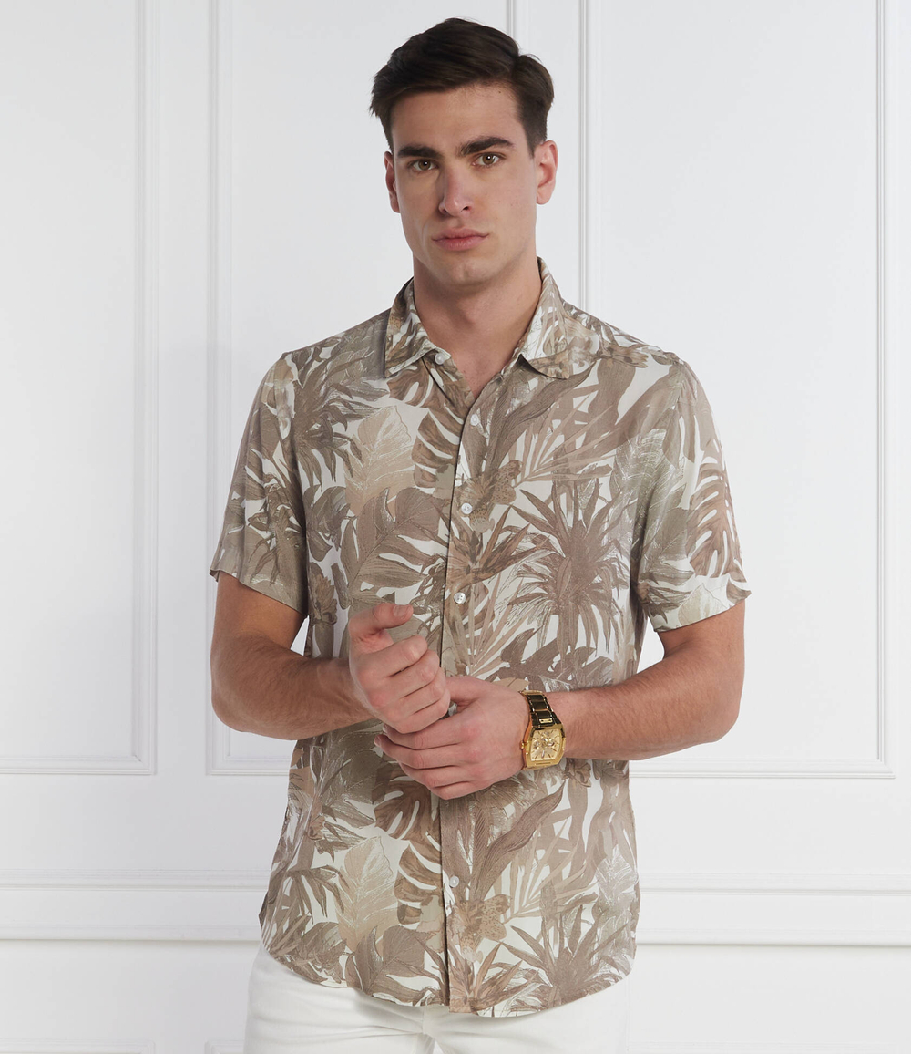 Рубашка GUESS - коричневый(M4GH76 WD4Z2)