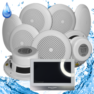 Комплект домашней акустической системы с караоке-усилителем Steam & Water SOUND 8 Standart