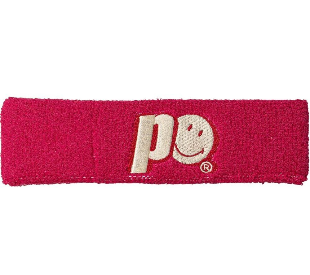 Повязка на голову теннисная Prince X Smiley Headband - pink raspberry