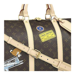 LOUIS VUITTON Keepall Cow Leather Handbag Travel Bag Unisex Brown