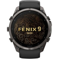 Garmin Fenix 9 Pro — 51 мм AMOLED Carbon Gray DLC Titanium Black / Pebble Gray