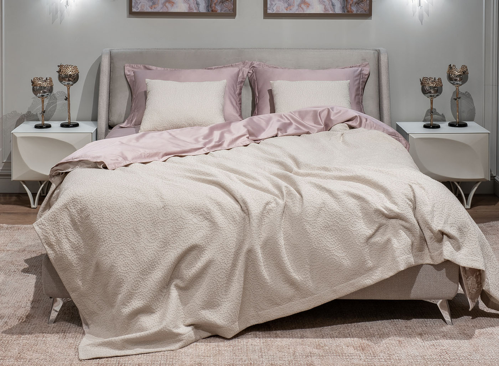 Покрывало 180x230 Garda Decor Иллюзия бежевое