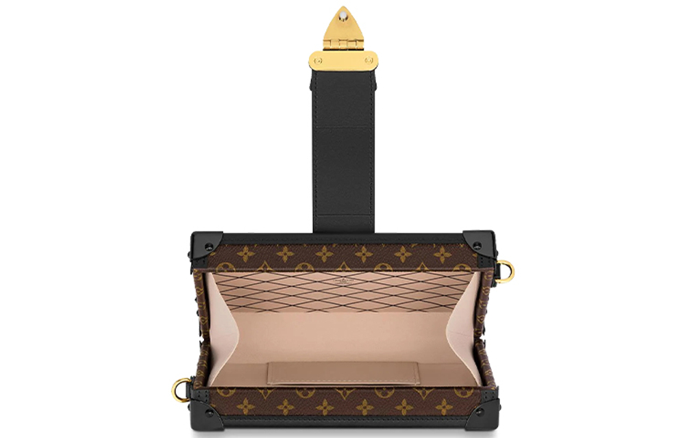 LOUIS VUITTON Petite Malle Monogram Black/Brown