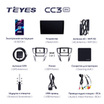 Teyes CC3 2K 9"для Mitsubishi Pajero Sport, L200 2018-2020