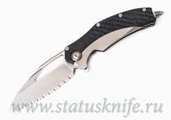 Нож Microtech Matrix 165C-9CFTI Titanium Full Serratedфотография - 1
