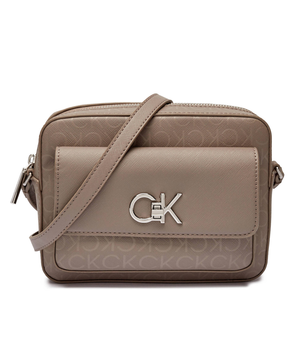 Сумка-мессенджер RE-LOCK CAMERA Calvin Klein - бежевый(K60K612676)
