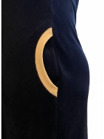 Халат велюровый домашний на молнии