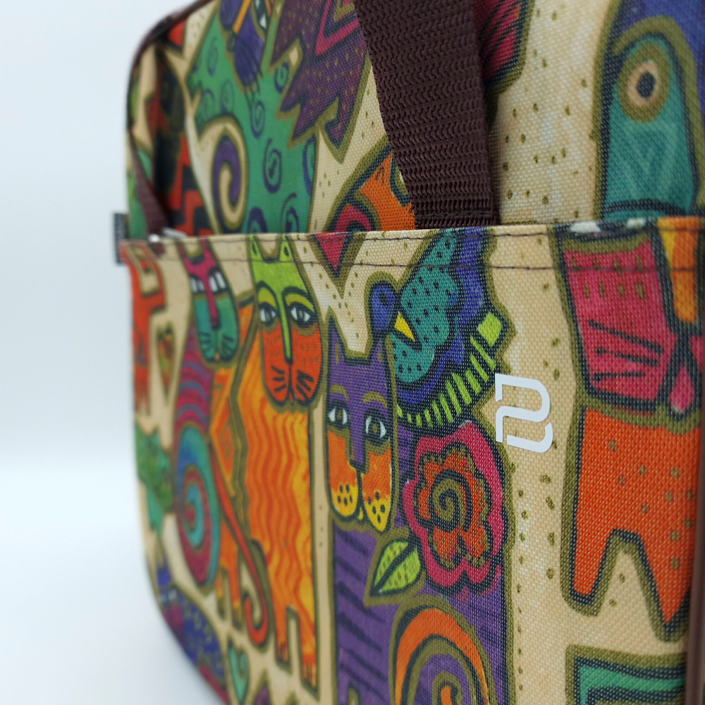 Сумка дорожная для ручной клади Pobedabags Кошки 36 x 30 x 27 см