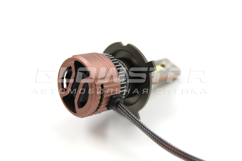 Aozoom P12 H4 с вентилятором 12V 65W 6000Lm (комплект, 2шт)