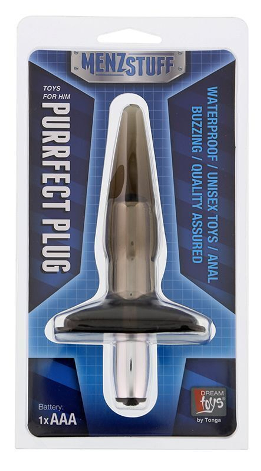Дымчатая вибровтулка Purrfect Plug Smoke - 9,5 см. (Цвет: дымчатый)