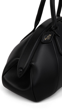 ALAÏA СУМКА С ВЕРХНЕЙ РУЧКОЙ ИЗ ТЕЛЯЧЬЕЙ КОЖИ, ЧЕРНЫЙ