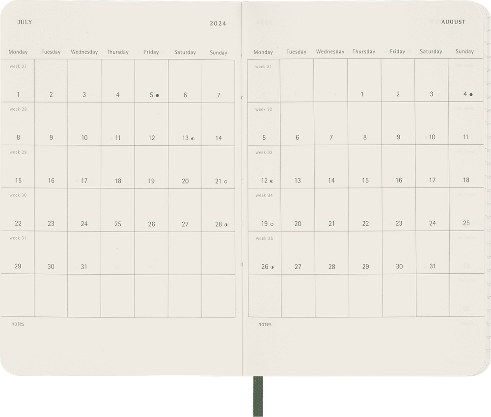 Ежедневник Moleskine Large зеленый (DSK1512DC3) 3