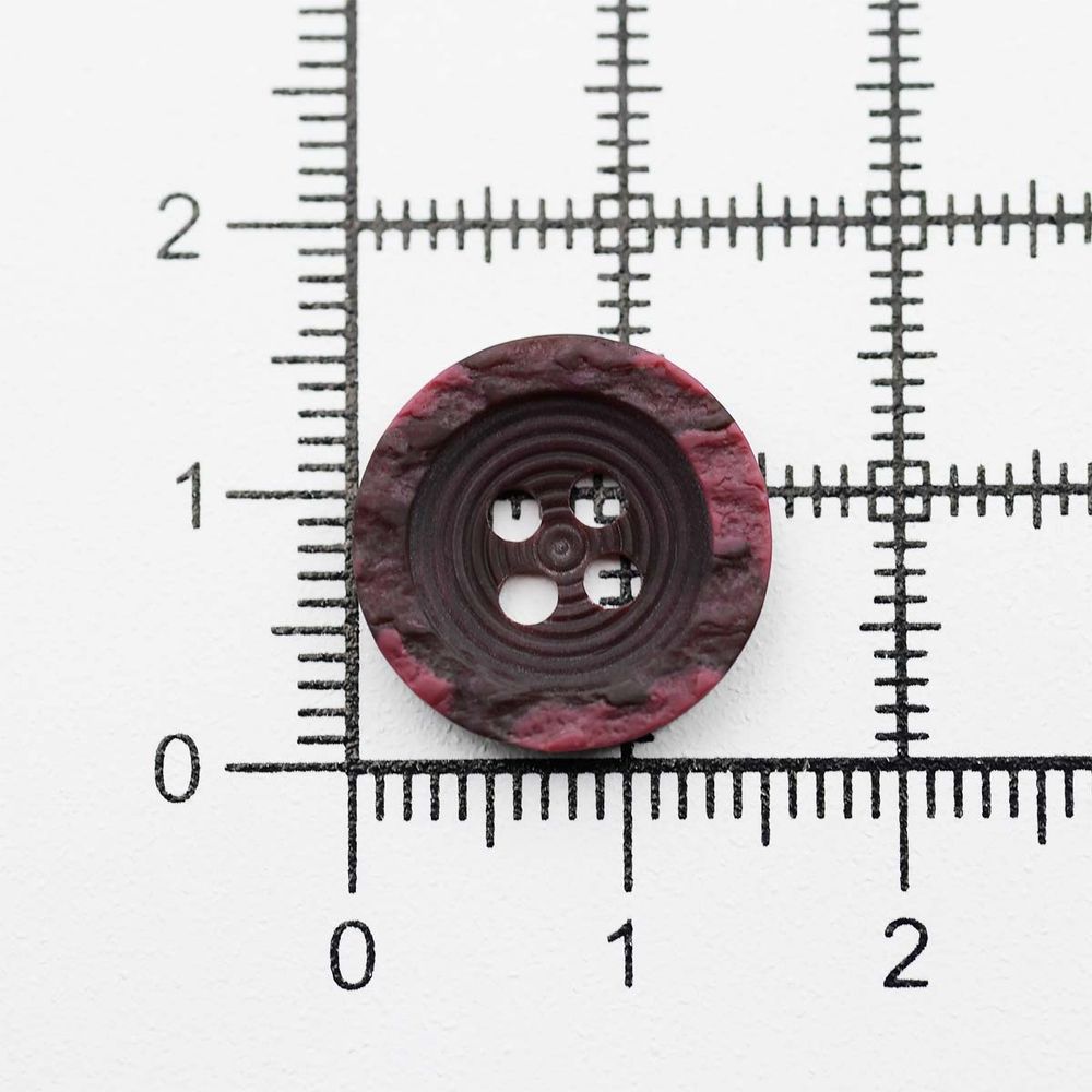 Пуговицы 4 прокола 24L=15 мм, (C048 бордовый), 0313-4079A, 144 шт