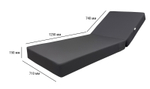Матрас для шезлонга ReeHouse Mattress Acrylic, серый
