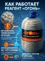Реагент антигололедный "Огонь", антилед, 8 кг ОГОНЬ