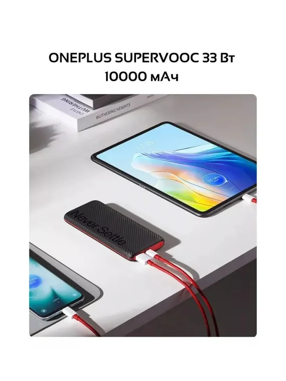 Внешний аккумулятор OnePlus SUPERVOOC 10000 mAh 33W PowerBank (Черно-красный)