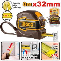 Измерительная рулетка 8х32 мм с магнитным захватом INGCO HSMT80832M INDUSTRIAL
