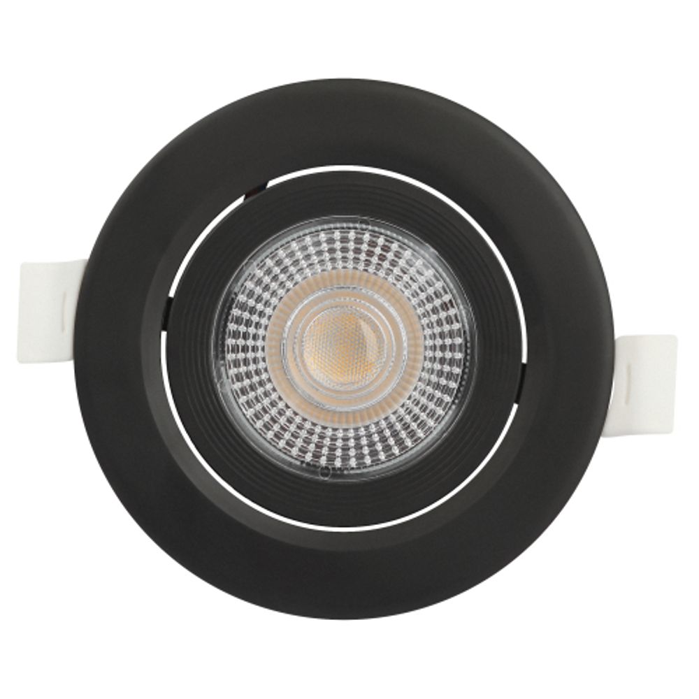 Светильник светодиодный встраиваемый ЭРА KL LED 25A-5 3K BK 5Вт 3000К круглый поворотный черный | Встраиваемые LED светильники