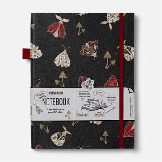 Bloknot \ Блокнот \ Notepad Bookaroo Bigger Things Notebook - Moths