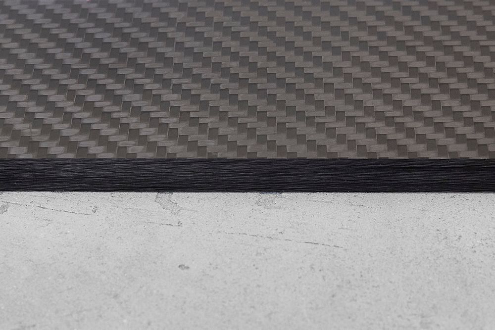 Карбон twill 3K, плашка 140x80x8мм