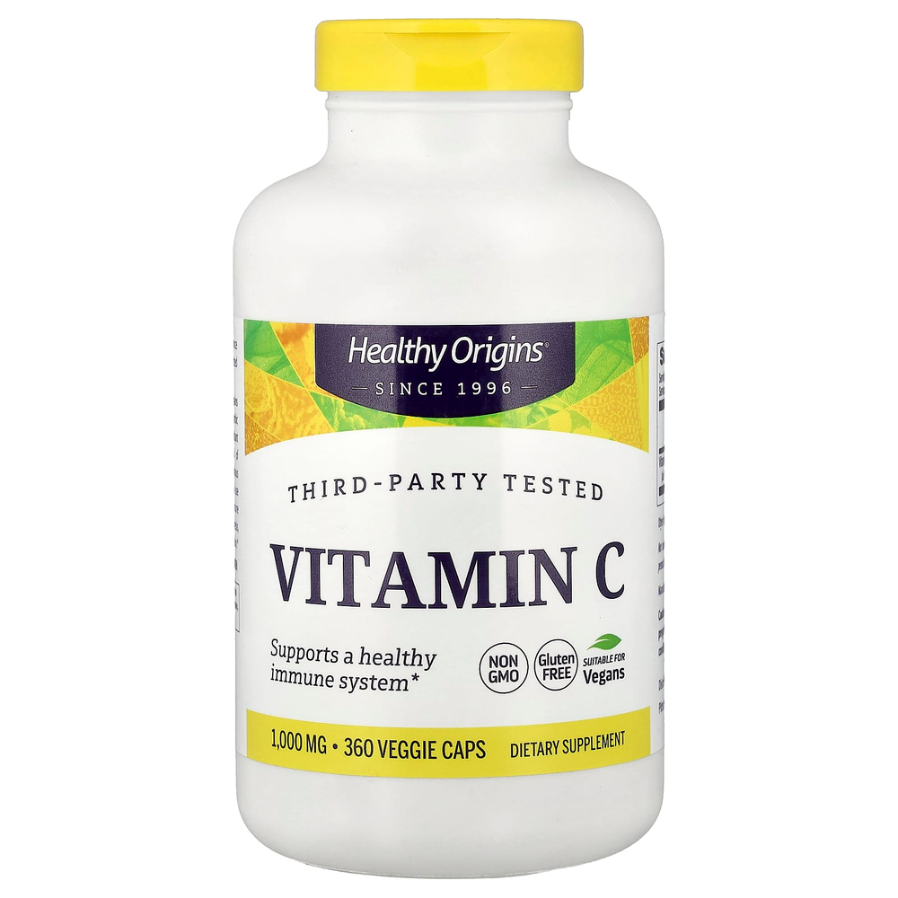 Healthy Origins, Vitamin C, 1,000 mg, 360 Veggie Caps