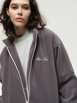 Zip-Up Sweatshirt Grey Excalibur
