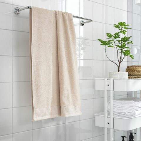 Полотенце банное IKEA VINARN (ВИНАРН), Светло-бежевый, 70х140 см