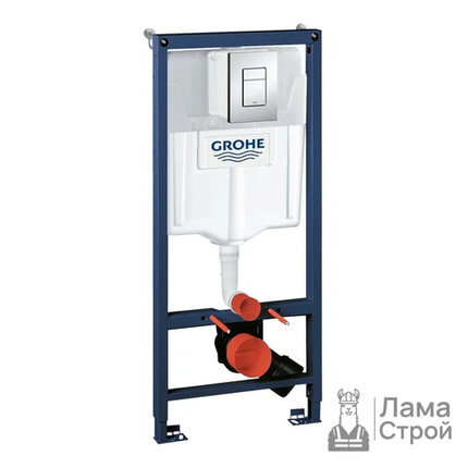 Система инсталляции для унитазов Grohe Rapid SL 38772001 3 в 1 с кнопкой смыва