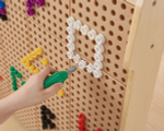 Набор винтов с геометрическими шлицами №2 для STEM-стены Masterkidz (512 шт)