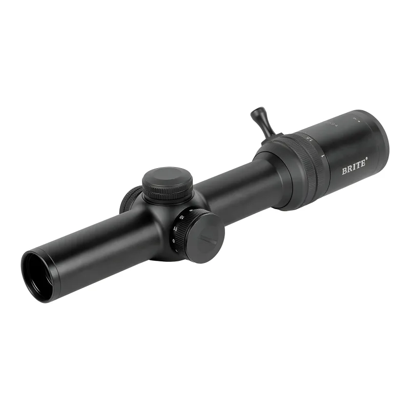 Прицел оптический BRITE LPVO 1-6X24 IR - вид спереди сбоку без колец