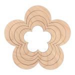 Заготовка из фанеры для эпоксидной смолы, 5 шт, Цветы, ВД-1151 Mr.Carving