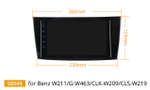 Установочный комплект для MERCEDES E класс W211/S211 2002-2009, CLS W219 2004-2010  KUBERG OL-8949