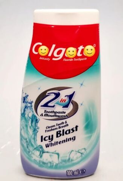 Зубная паста Icy Blast 2 в 1 Whitening отбеливающая 100 мл (Из Финляндии)