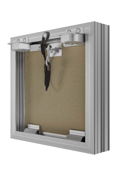Люк ревизионный D Ceramo Base 250х250 скрыт.монтаж съемный алюминий EVECS