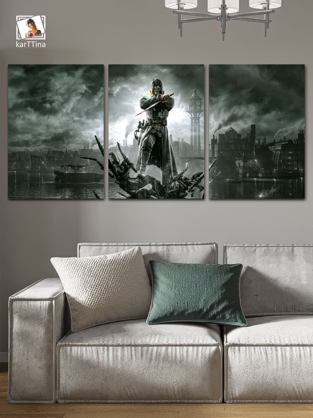 Картина на стену модульная Starfield, 150 см х 70 см