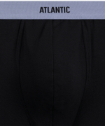 Мужские трусы шорты Atlantic, набор из 3 шт., хлопок, черные, 3MH-0111