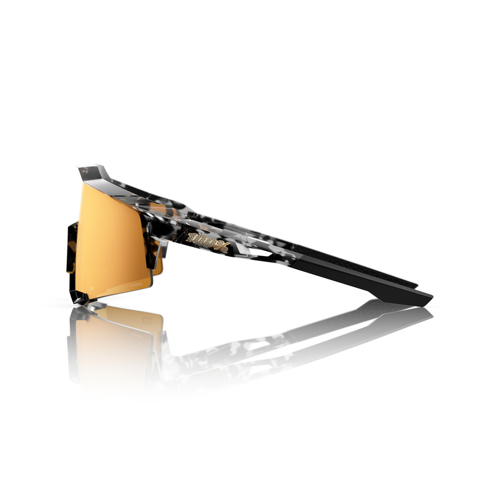 Спортивные очки 100% SPEEDCRAFT Money Mike 3 Polished Black Tortoise - HiPER 24K Gold Mirror Lens