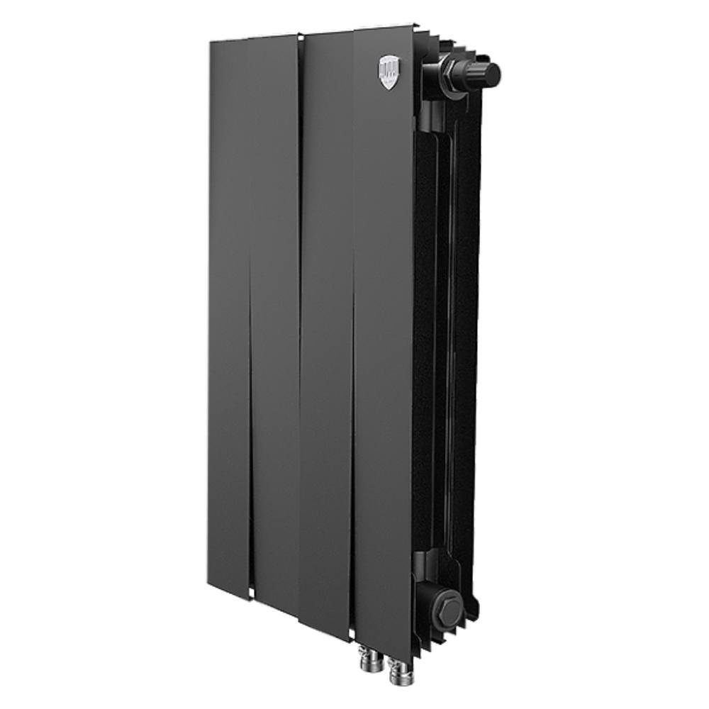 Радиатор биметаллический Piano Forte черный 500 VD 4 секции нижнее подключение