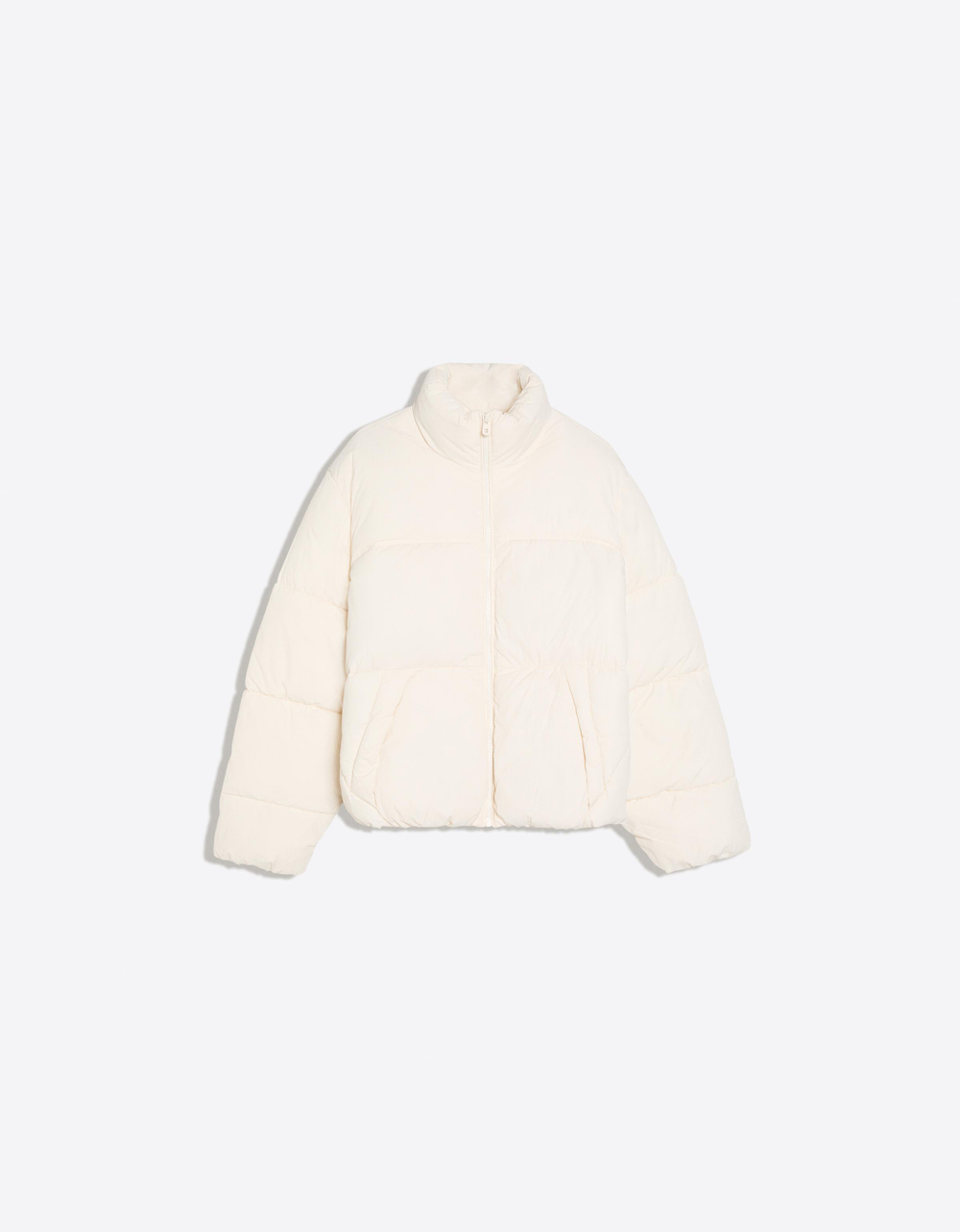 Женская стеганая куртка из водоотталкивающей ткани - BERSHKA