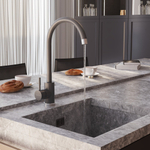 Смеситель для кухни 35к MIXLINE МЛ-ГС15 (ML-GS15) (342) графит высок. излив