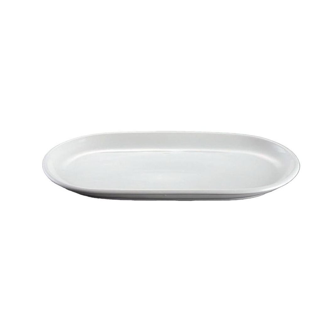 Блюдо овальное 22,5*12,3 см h2,1 см для подачи белое фарфор NEW P.L. Proff Cuisine [10]