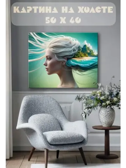 Картина на стену 40 X 50 Девушка