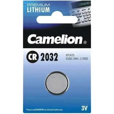 Батарейка литиевая CR 2032 Camelion 1xBL 3V (10/360)