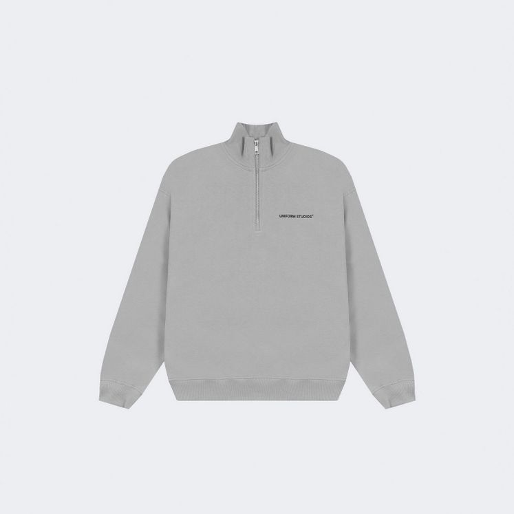 Cвитшот UNIFORM Half-zip Heavy STUDIOS, серый