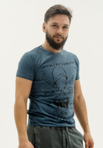 Футболка Bowery NYC "Squadron" Vintage Fade Ocean Blue