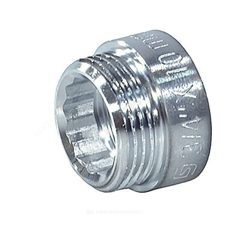 Удлинитель латунь хром Ду 20 (3/4") L=80мм ВР/НР SantechSystems