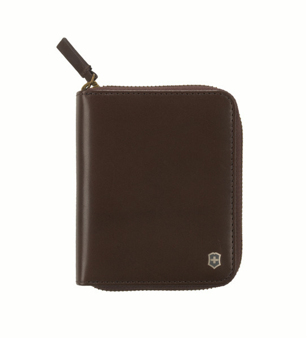 Фото кошелёк VICTORINOX Altius Edge Weyl с защитой от сканирования RFID коричневый натуральная кожа наппа с гарантией