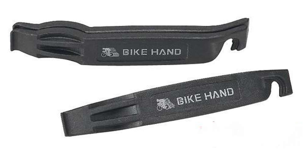 Монтировки 6-230105 YC-308 высокопрочный пластик, с крючками, черные 3шт BIKEHAND